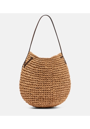 JW Anderson Bulb Small raffia bucket bag