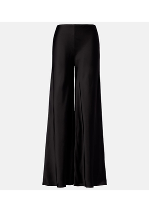 Norma Kamali Satin wide-leg pants