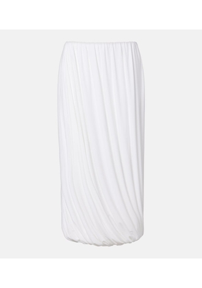 Norma Kamali Twist jersey midi skirt