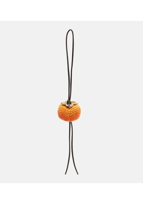 JW Anderson Persimmon crochet bag charm