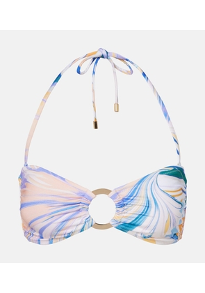 Alexandra Miro Carlotta printed bandeau bikini top