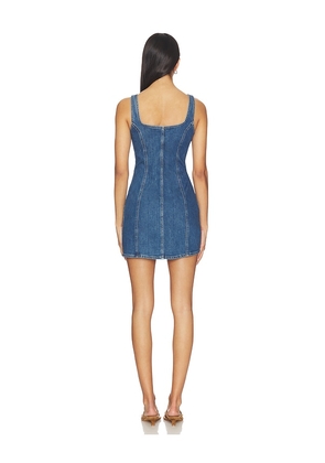 LEVI'S Seamed Zip Dress in Blue. Size S. Also in M.