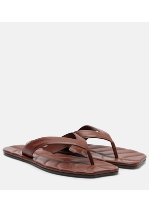JW Anderson Leaf leather thong sandals
