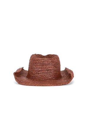Nikki Beach Diano Cowboy Hat in Brown.