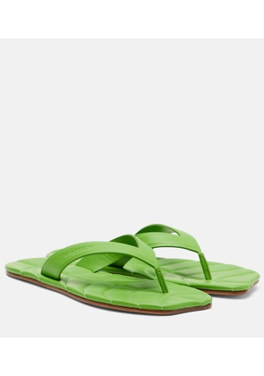 JW Anderson Leaf leather thong sandals