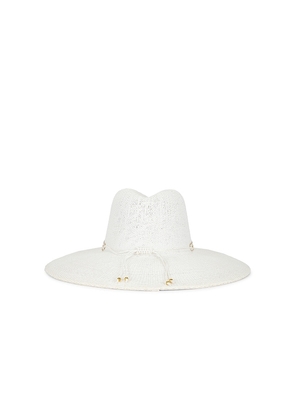 Nikki Beach Michelle Fedora Hat in White.