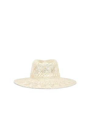 Nikki Beach Callie Fedora Hat in Beige.