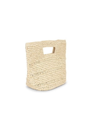Nikki Beach Malaga Top Handle Bag in Beige.