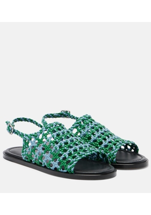 JW Anderson Net fishnet sandals