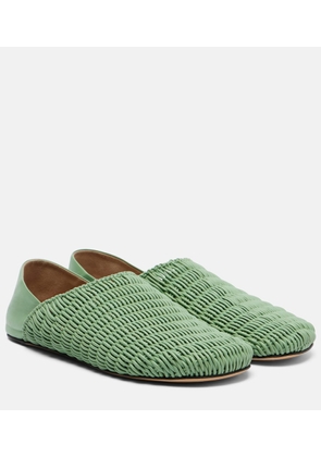 JW Anderson Babouche woven leather loafers
