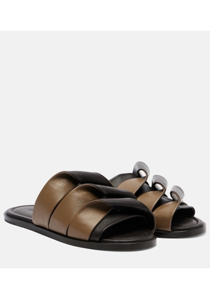 JW Anderson Coil leather slides