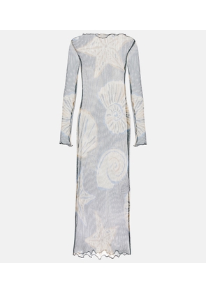 Cala de la Cruz Ursa printed sheer beach dress