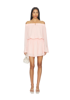 MORE TO COME Chandler Mini Dress in Blush. Size XS. Also in XXS, S, M, L.
