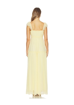 LoveShackFancy Bourge Dress in Lemon. Size 00. Also in 0, 2, 4, 6, 10, 12.