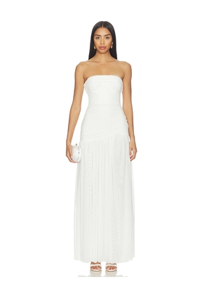 Lovers and Friends Tova Gown in White. Size XXS. Also in XS, S, M, L, XL.