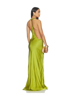 NBD Pushpa Gown in Green. Size XXS. Also in S.