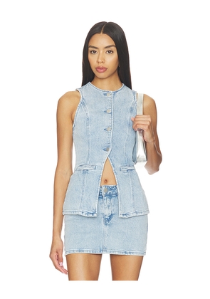 MORE TO COME Maeve Top in Blue. Size XXS. Also in XS, S, M, L, XL.