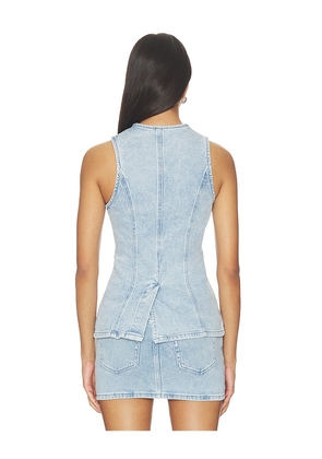 MORE TO COME Maeve Top in Blue. Size XXS. Also in XS, S, M, L, XL.