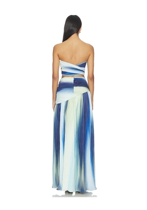Mayle Vasquez Caliente Crop Top in Blue,Green. Size S. Also in L, M.