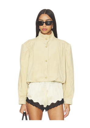 LIONESS Luminous Jacket in Tan. Size XXS. Also in XS, S, M, L, XL, XXL.