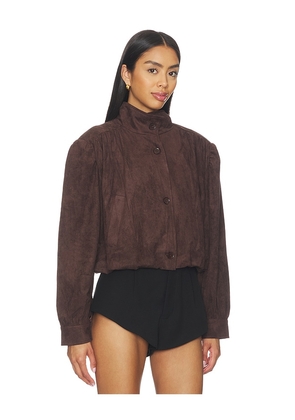 LIONESS Luminous Jacket in Brown. Size XXS. Also in XS, S, M, L, XL, XXL.