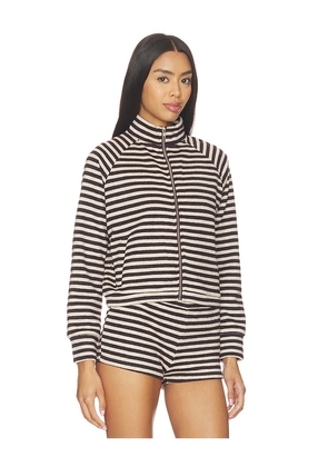 LIONESS Bloom Knit Jacket in Brown,Tan. Size XXS. Also in XS, S, M.