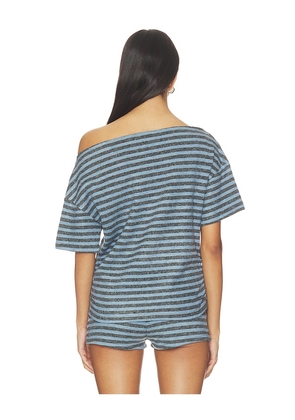 LIONESS Wildlands Tee in Blue. Size XXS. Also in L, M, S, XS, XXL.