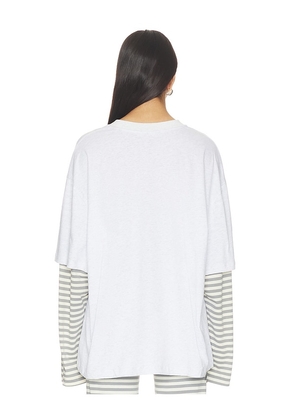 LIONESS Bottega Shirt in Grey. Size XXS. Also in XS, M.