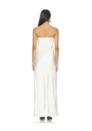 Norma Kamali Bias Strapless Gown in White. Size XXS. Also in S, M, L.
