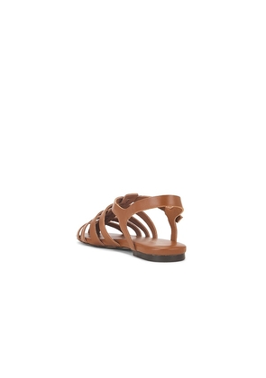 RAYE Galia Fisherman Sandal in Cognac. Size 7. Also in 8, 7.5, 8.5, 9, 9.5.
