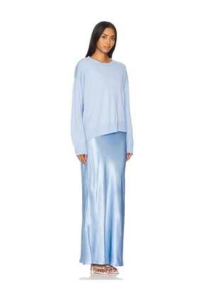 SOVERE Rhyme Combo Slip Knit Dress in Baby Blue. Size M. Also in L.
