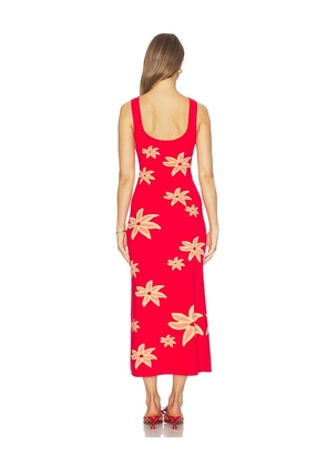 The Wolf Gang Aggie Maxi Dress in Red. Size XS. Also in S, M, L, XL.