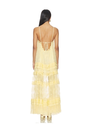 Tularosa Gracie Maxi Dress in Yellow. Size XXS. Also in XS, S, M, L, XL.