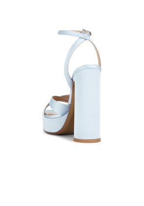 retrofete Melodia Platform Sandal in Baby Blue. Size 36. Also in 38.5, 39.