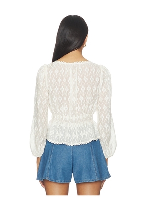PAIGE Jay Blouse in Ivory. Size XS. Also in L, M, S.
