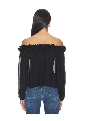 PAIGE Casey Blouse in Black. Size XXS. Also in L, M, S, XL, XS.