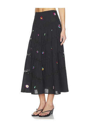 RIXO Sigrid Skirt in Black. Size S. Also in XXS, XS, M, L, XL.