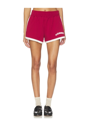 SSAINT Reflective V Shorts in Red. Size XS. Also in S, M.