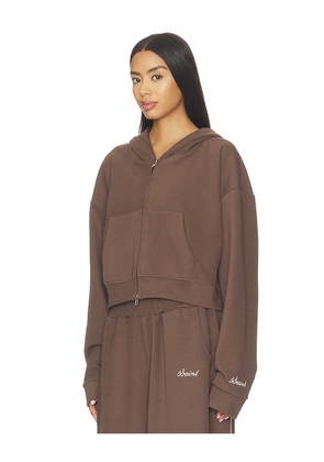 SSAINT Cropped Hoodie in Brown. Size S/M. Also in L/XL.