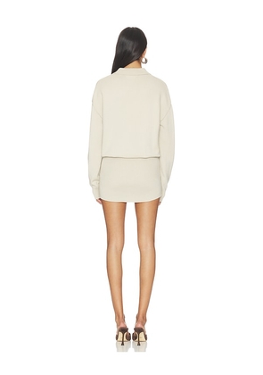 SEROYA Lilly Dress in Beige. Size XS. Also in S, M, L.