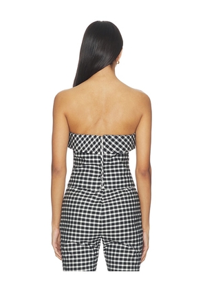 Posse Chiara Strapless Top in Black,White. Size XS. Also in XXS, S, M.