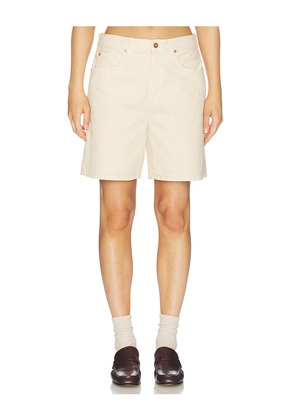 SLVRLAKE Square Short in Cream. Size 23. Also in 24, 25, 26, 27, 28, 29, 30, 31, 32.
