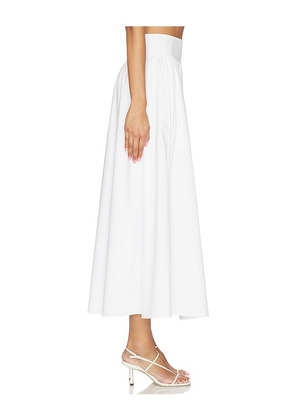 Theory Front Vent Volume Skirt in White. Size 4. Also in 0, 2, 6.