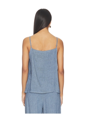 Theory Denim Apron Top in Blue. Size S. Also in L, XL.