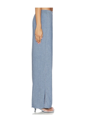 Theory Denim Slit Pant in Blue. Size S. Also in XS, M, L, XL.
