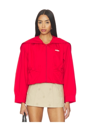 Sandy Liang Farro Jacket in Red. Size XS. Also in S, M, L.