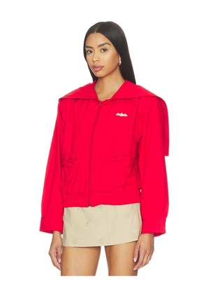 Sandy Liang Farro Jacket in Red. Size XS. Also in S, M, L.