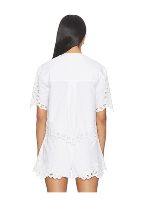 Veronica Beard Aleck Shirt in White. Size 00. Also in 2, 4, 8.