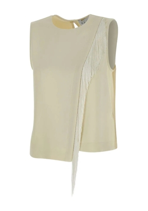 kaos fringe-detail sleeveless top - Neutrals
