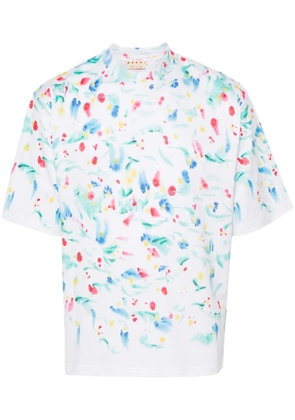 Marni paint-splatter cotton T-shirt - White